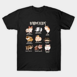 Different Hamster Species T-Shirt